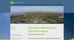 Desktop Screenshot of ostseeferienhaus-sonnenschein.de