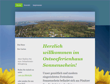 Tablet Screenshot of ostseeferienhaus-sonnenschein.de